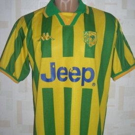 AEK Larnaca Home football shirt (unknown year) sponsored by Jeep