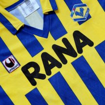 Hellas Verona F.C. Home football shirt 1992 - 1995 sponsored by Rana