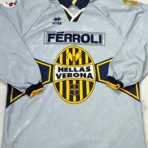 Hellas Verona F.C. Away football shirt 1996 - 1997 sponsored by Ferroli