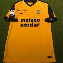 Hellas Verona F.C. Away football shirt 2017 - 2018 sponsored by Metano Nord