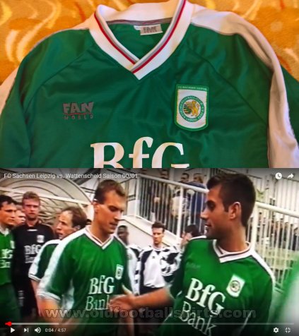 FC Sachsen Leipzig Home football shirt 2000 - 2001