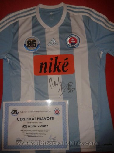 SK Slovan Bratislava Home football shirt 2014