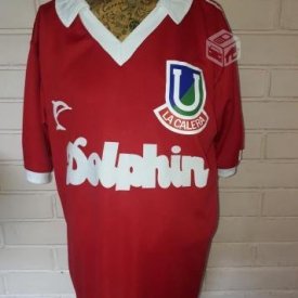Union la Calera Home football shirt 1986 sponsored by Dolphin