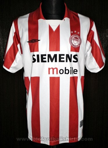 Olympiacos Home football shirt 2004 - 2005