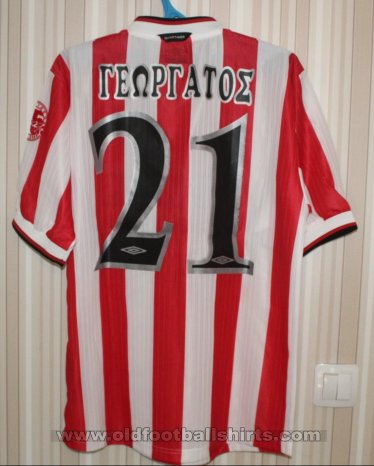 Olympiacos Home football shirt 2000 - 2001