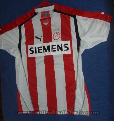 Olympiacos Home football shirt 2005 - 2006