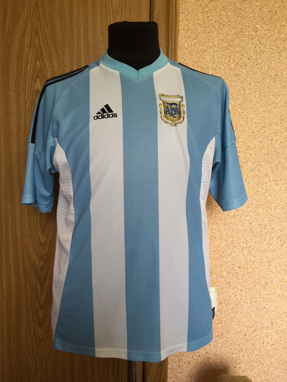 Maillot Domicile Argentine 2002-2004 - Adidas Taille XL - Vintage (Occasion)
