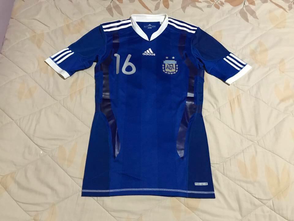 Maillot De Football CA Huracán Extérieur 2009-2010 - Argentine, Taille L, Bleu