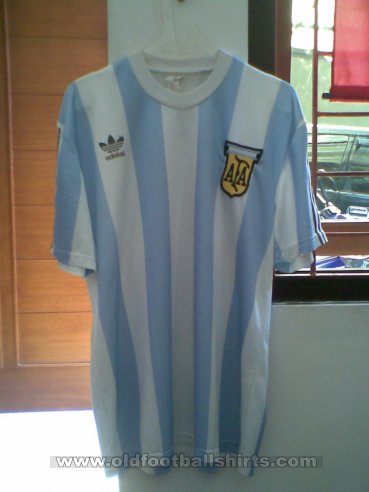 Argentina Home φανέλα ποδόσφαιρου 1989 - 1990