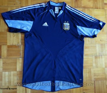 Argentina Borta fotbollströja 2003 - 2005