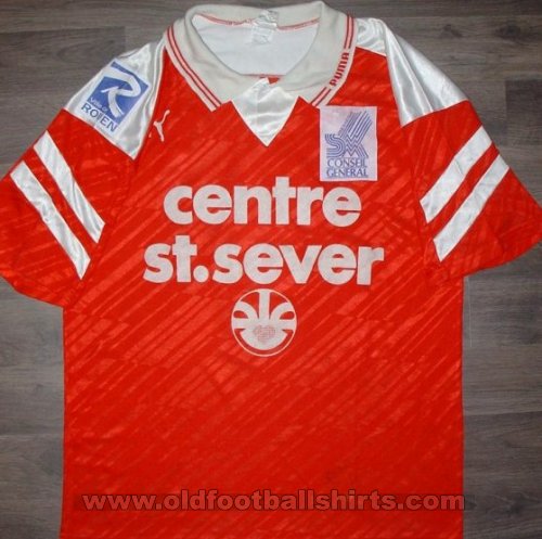 Quevilly-Rouen Home football shirt 1987 - 1988