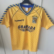 Coventry City Home football shirt 1987 - 1988 sponsored by Granada Bingo