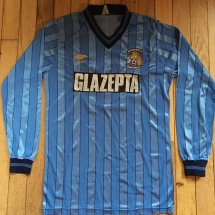 Coventry City Home football shirt 1984 - 1985 sponsored by Glazepta