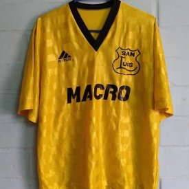 San Luis Quillota Home football shirt 1991 sponsored by Macro