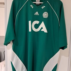 Enkopings SK Home football shirt 2007 - 2008 sponsored by ICA