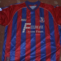 Crystal Palace Home football shirt 1999 - 2000 sponsored by Fieldmans