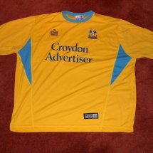 Crystal Palace Home football shirt 2003 - 2004 sponsored by Croydon Advertiser
