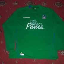 Crystal Palace Home football shirt 2004 - 2005 sponsored by Perfect Panes