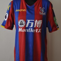 Crystal Palace Home football shirt 2017 - 2018 sponsored by ManBetX