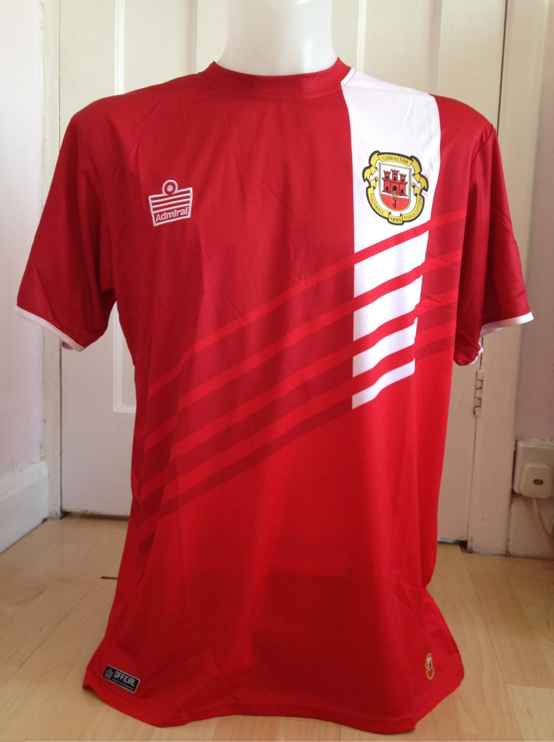 Gibraltar Home football shirt 2013 2014.