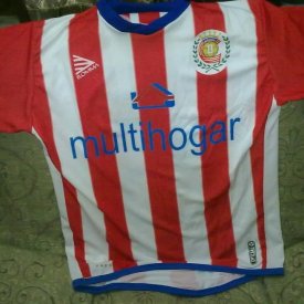 Deportivo Linares Unido Home football shirt 2012 sponsored by Multihogar