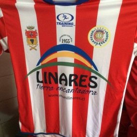 Deportivo Linares Unido Home football shirt 2014 - 2015 sponsored by Linares