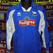 Derby County Away football shirt 2003 - 2005 sponsored by Pedigree