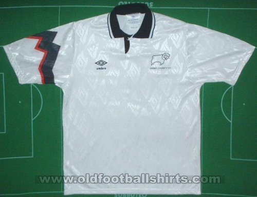 Derby County Home football shirt 1991 - 1993