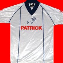 Derby County Home football shirt 1981 - 1984 sponsored by Patrick
