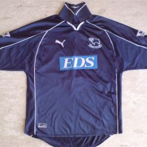 Derby County Home football shirt 2000 - 2001 sponsored by EDS