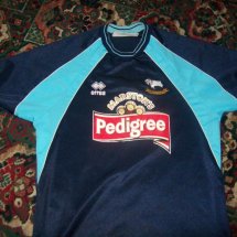 Derby County Home football shirt 2001 - 2003 sponsored by Marstons Pedigree
