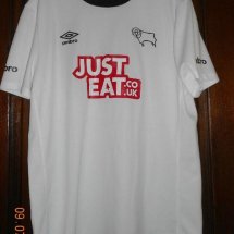 Derby County Home football shirt 2014 - 2015 sponsored by Just Eat