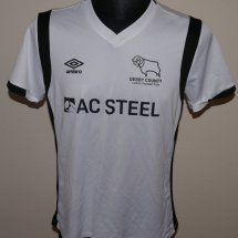Derby County Womens Teams football shirt (unknown year) sponsored by AC Steel