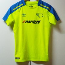 Derby County Home football shirt 2017 - 2018 sponsored by Avon Tyres