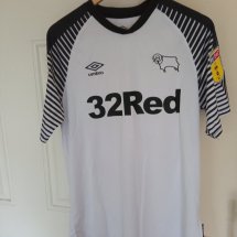 Derby County Home football shirt 2019 - 2020 sponsored by 32Red