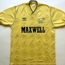 Derby County Goalkeeper football shirt 1987 - 1989 sponsored by Maxwell