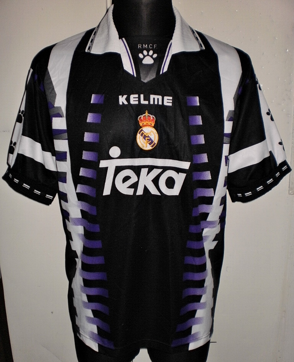 Real Madrid Third football shirt 1997 - 1998. Sponsored by Teka