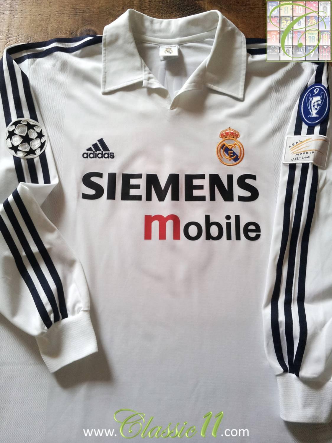 Real Madrid Home maglia di calcio 2002 - 2003.