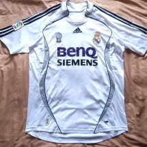 Real Madrid Home football shirt 2006 - 2007 sponsored by BenQ Siemens