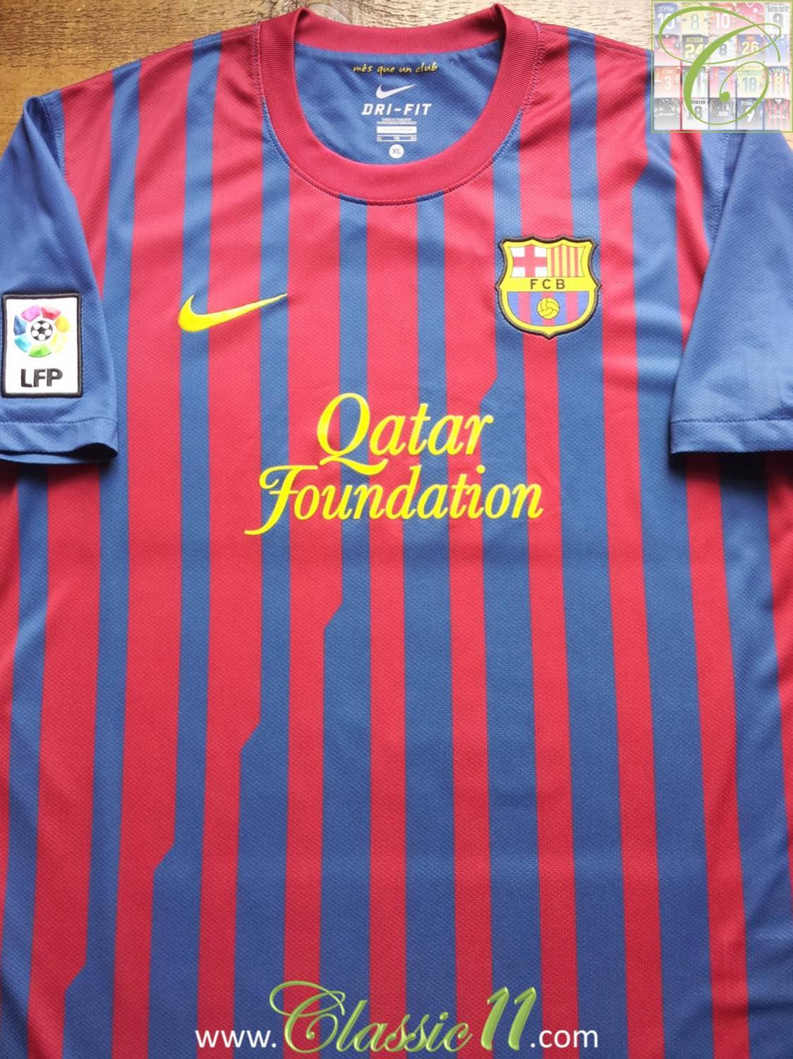 Barcelona 2011-2012 Home Football Shirt Size Large 42"-44"  BNWT /she 