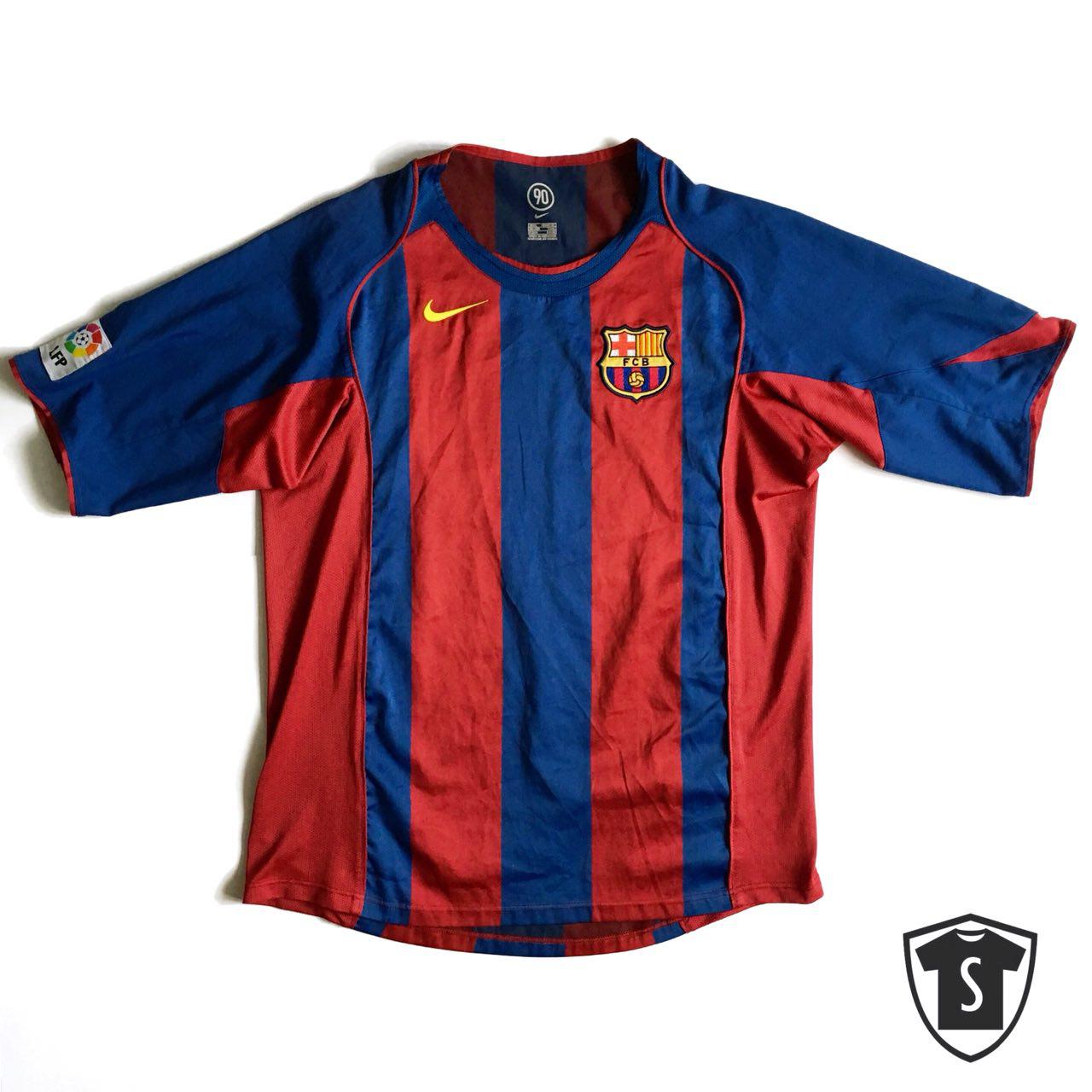 FC Barcelona Home 2004-06 Shirt Print – Lionel Messi Name & Number – High Quality