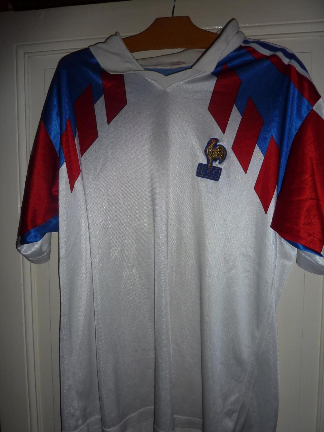 France Away football shirt 1989 - 1991.