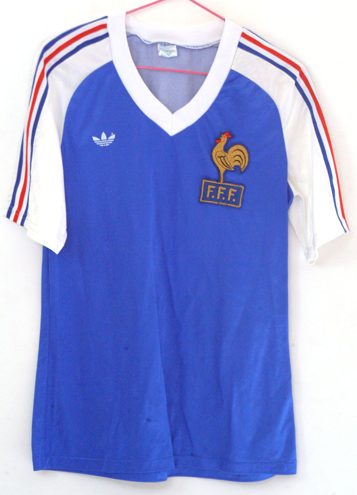 Maillot De Football Vintage Adidas Equipe De France Domicile 1978-1979 - Homme XXS - Occasion