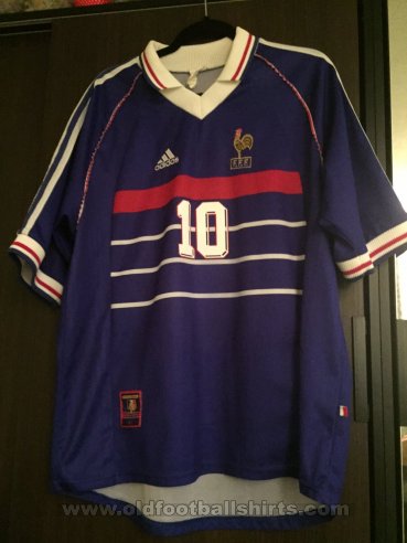 France Home fotbollströja 1998 - 2000