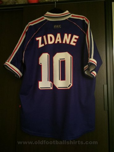 France Home fotbollströja 1998 - 2000