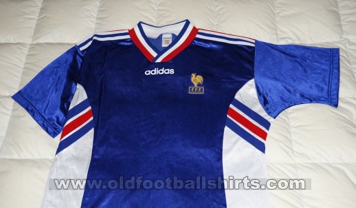 France Home Camiseta de Fútbol 1996