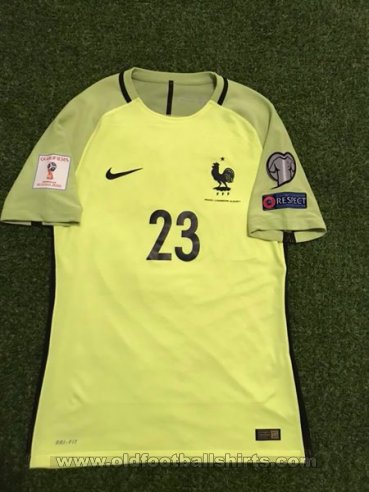 France Goleiro camisa de futebol 2016 - 2017