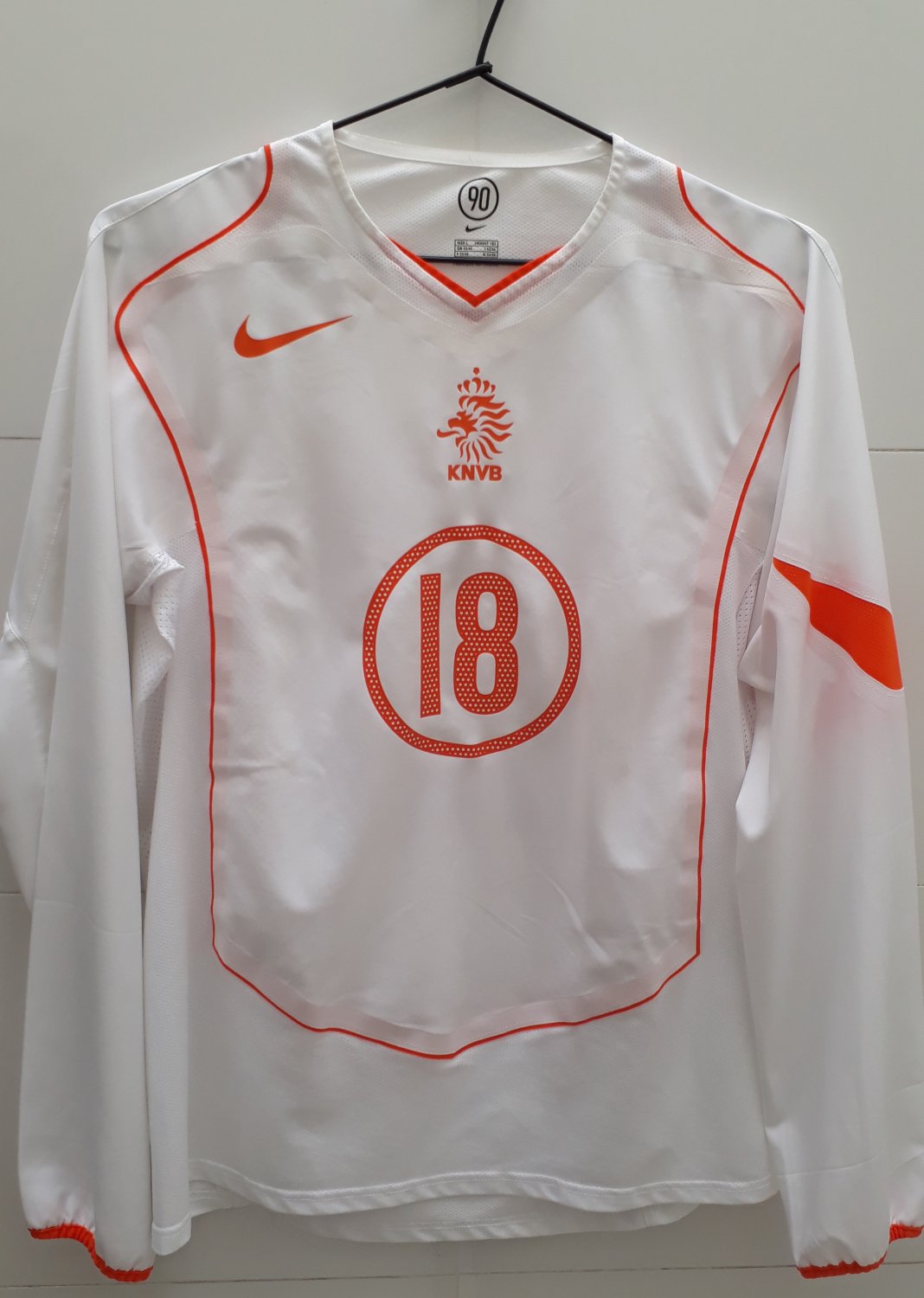 Set Flock nameset Home camiseta camisa jersey Países Bajos Netherlands elftal 2006