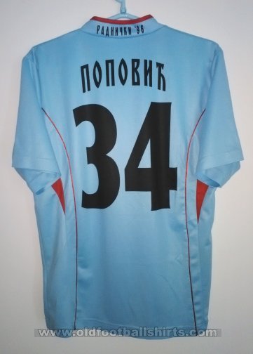 Radnicki Beograd Third football shirt (unknown year)