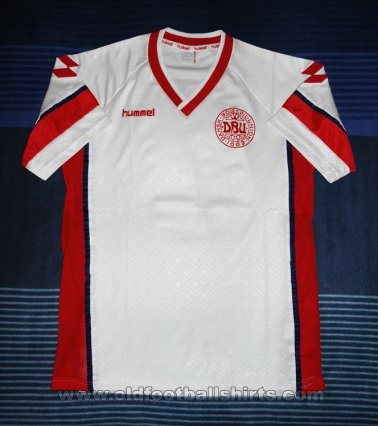 Denmark Visitante Camiseta de Fútbol 1990 - 1992